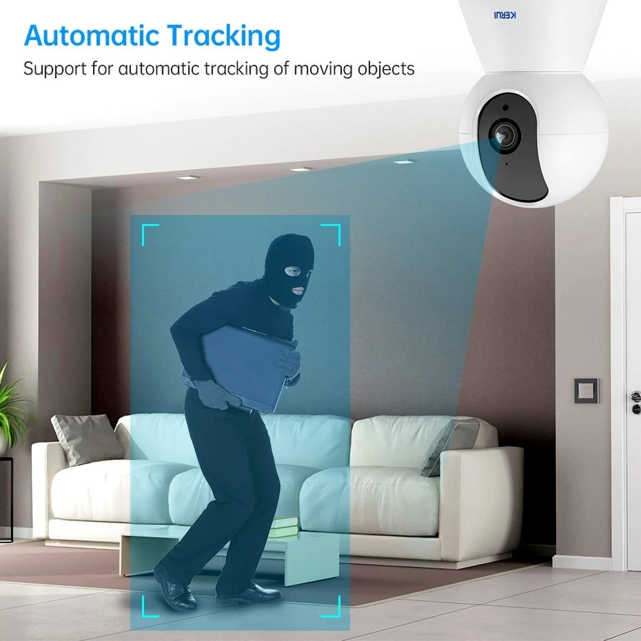 Indoor Wireless Home Surveillance Camera With Auto Tracking