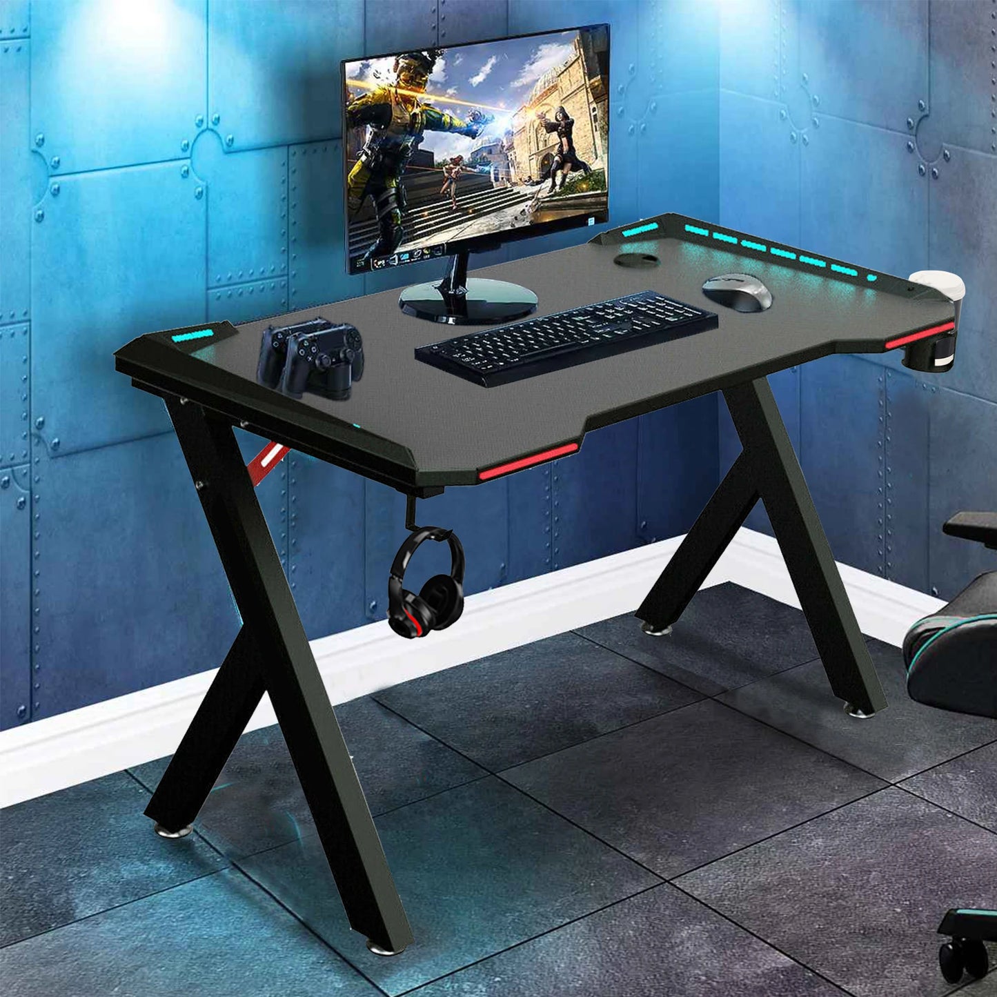 Gaming PC Computer Gamer Desk Ergonomic Workstation