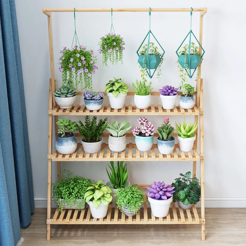 3-Tier Hanging Plant and Flower Shelf