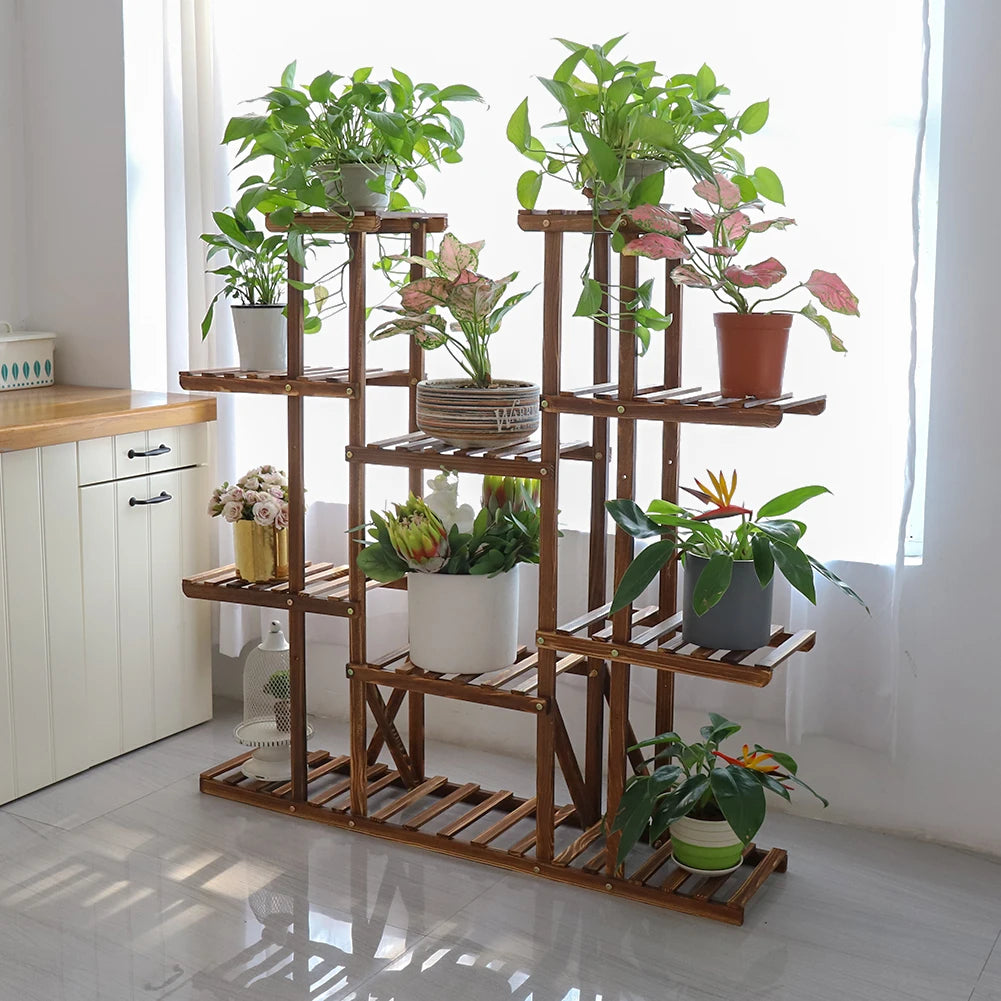 Multi-Tier Plant Stand Storage Shelves