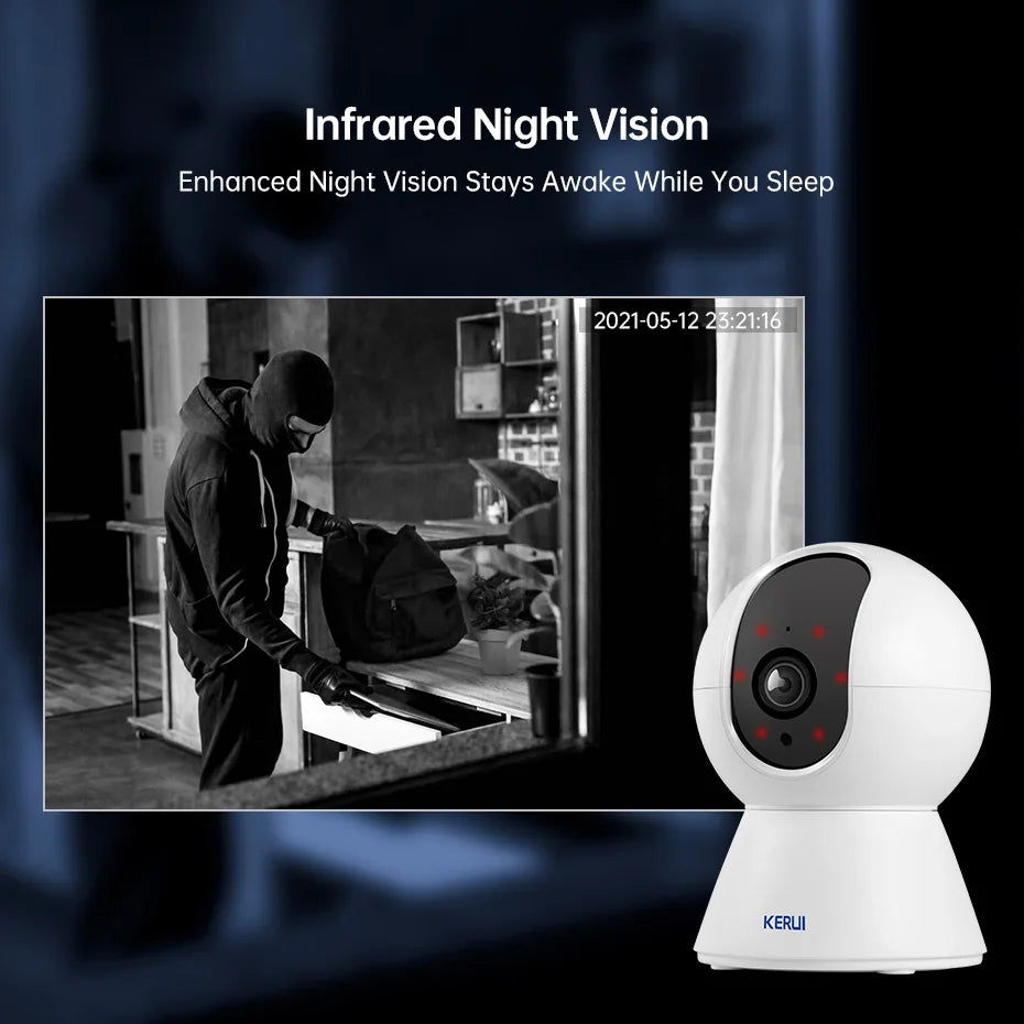 Indoor Wireless Home Surveillance Camera With Auto Tracking