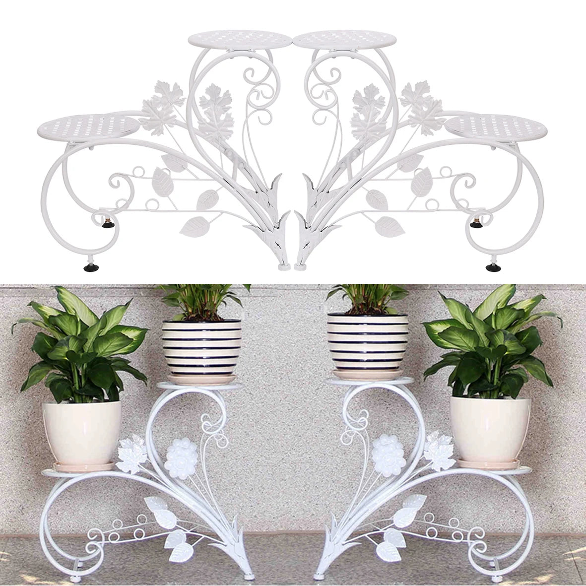 2PCS Classic Tall Plant Stand