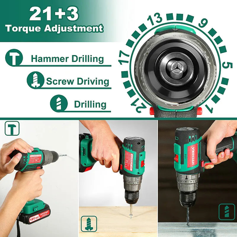 Cordless Electric Screwdriver Drill