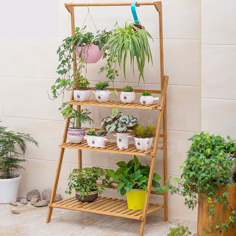 3-Tier Hanging Plant and Flower Shelf