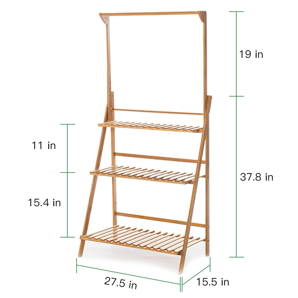 3-Tier Hanging Plant and Flower Shelf