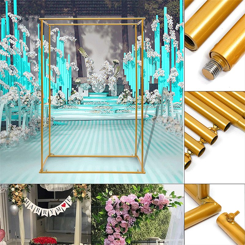 Golden Metal Wedding Arch Bracket