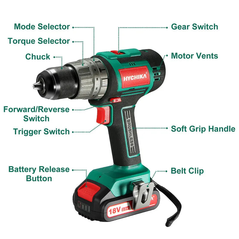 Cordless Electric Screwdriver Drill