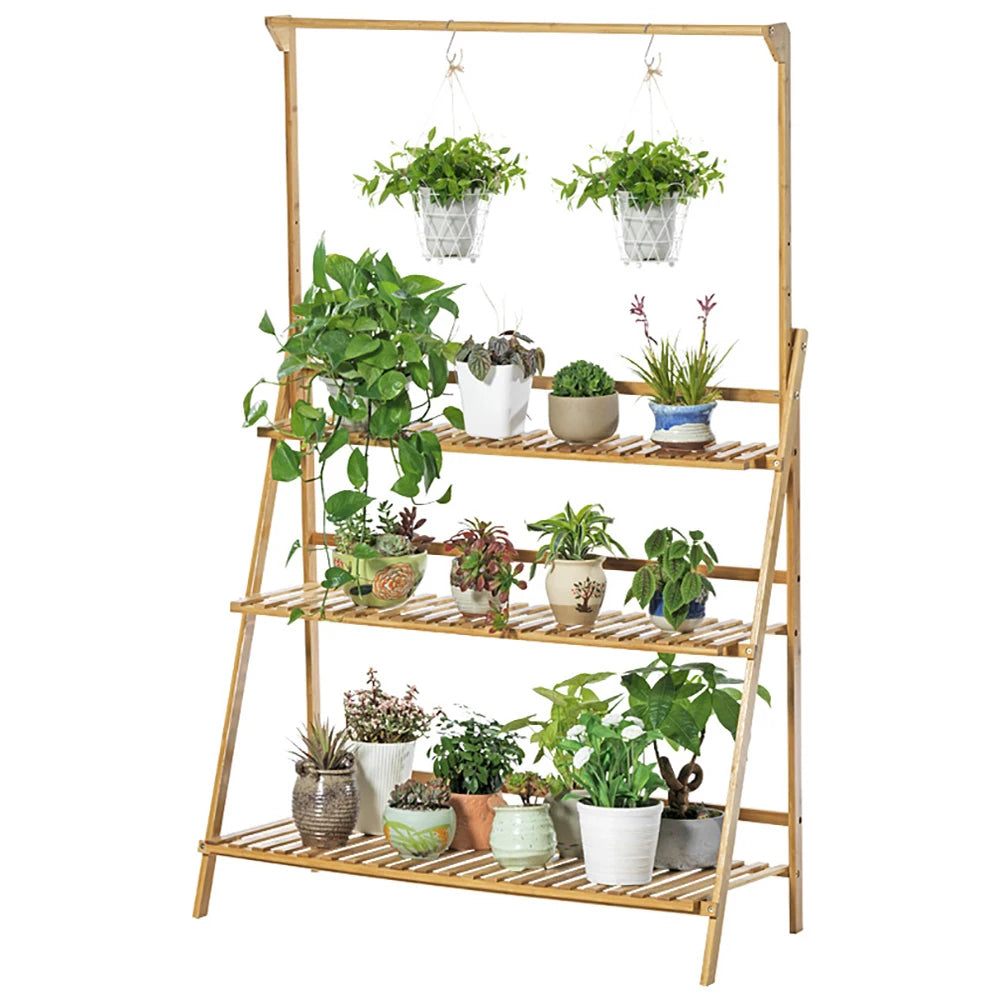 3-Tier Hanging Plant and Flower Shelf