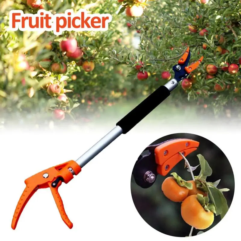 Long Handle Reach Pruner Garden Fruit Picker