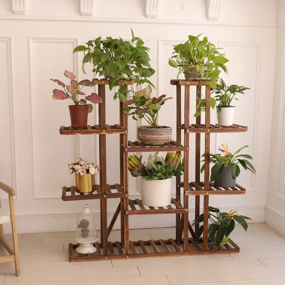 Multi-Tier Plant Stand Storage Shelves