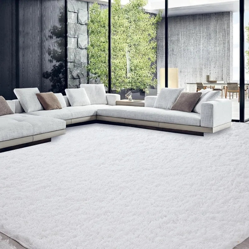 Ultra Fuzzy Large Plush Faux Fur Carpet