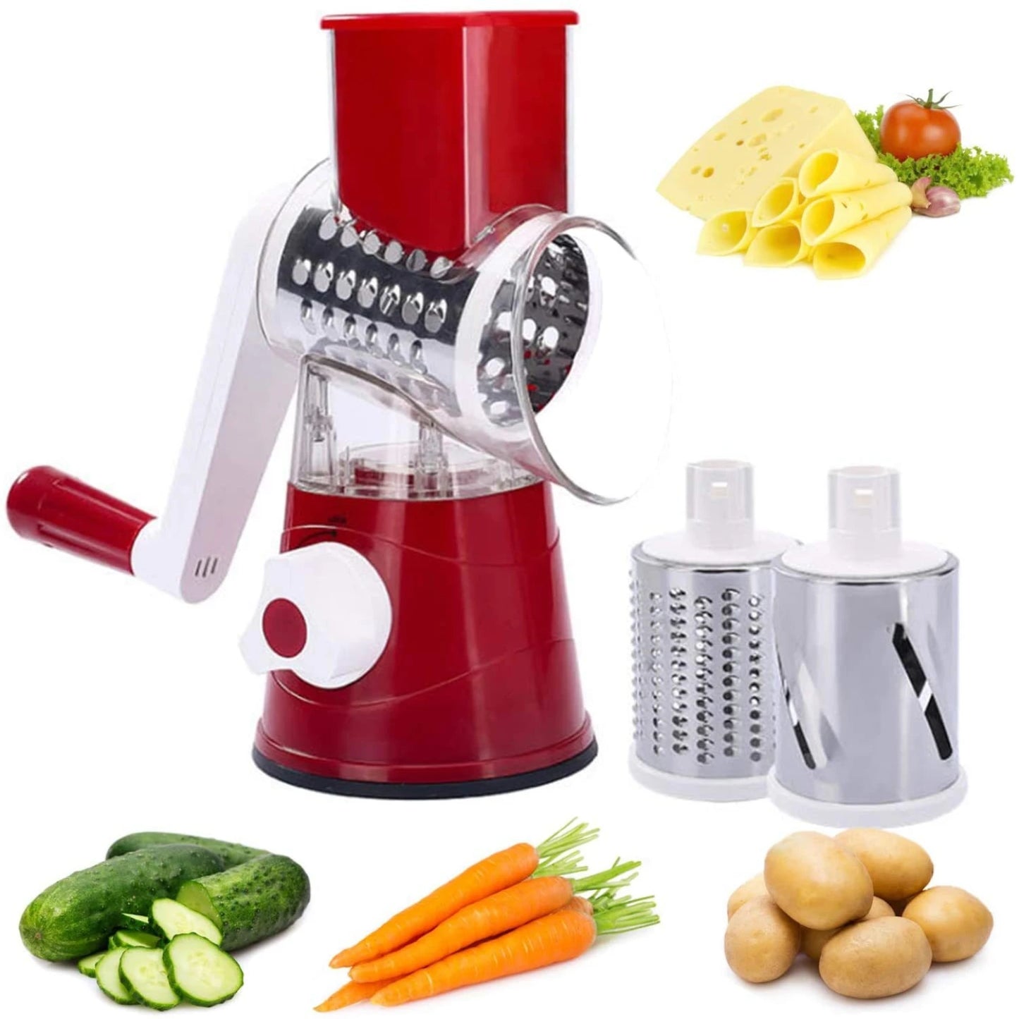 Multifunctional Hand Crank Grater Cutter and Shredder