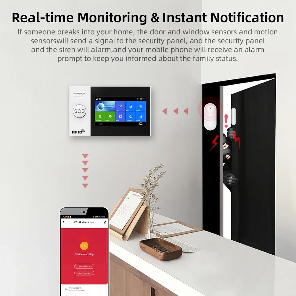 Home Security Smart Life App Control Support System