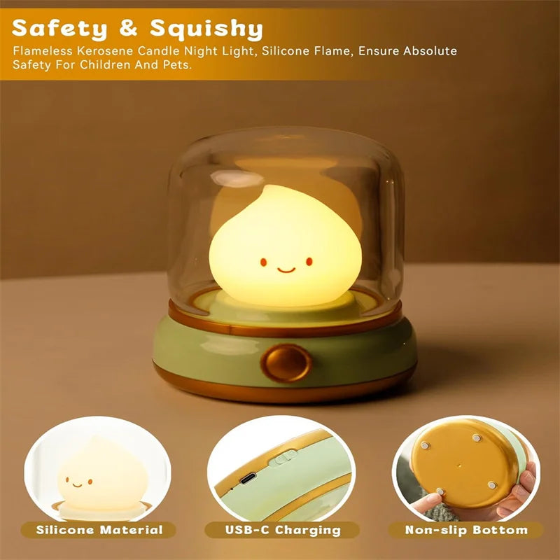 USB Rechargeable Portable Cartoon Table Lamp