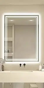 LED Anti Fog Wall Mounted Vanity Mirror