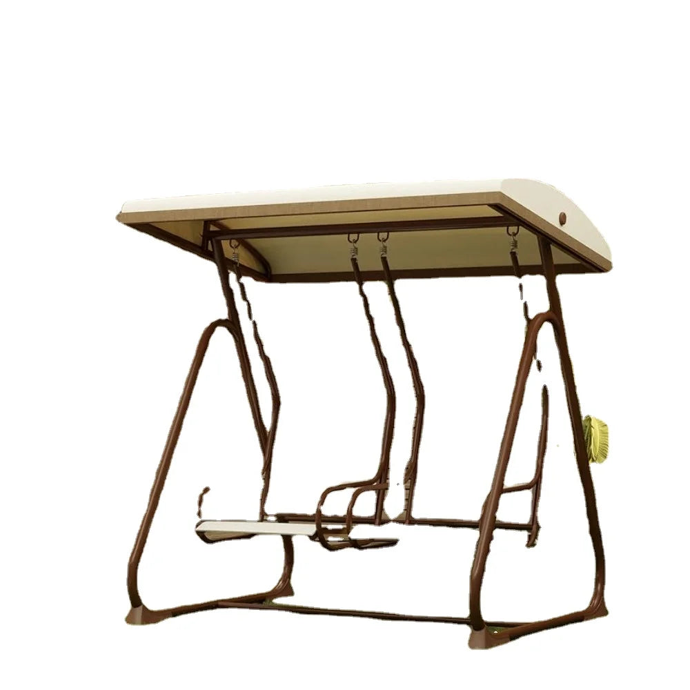 Outdoor Patio Swing With Adjustable Canopy