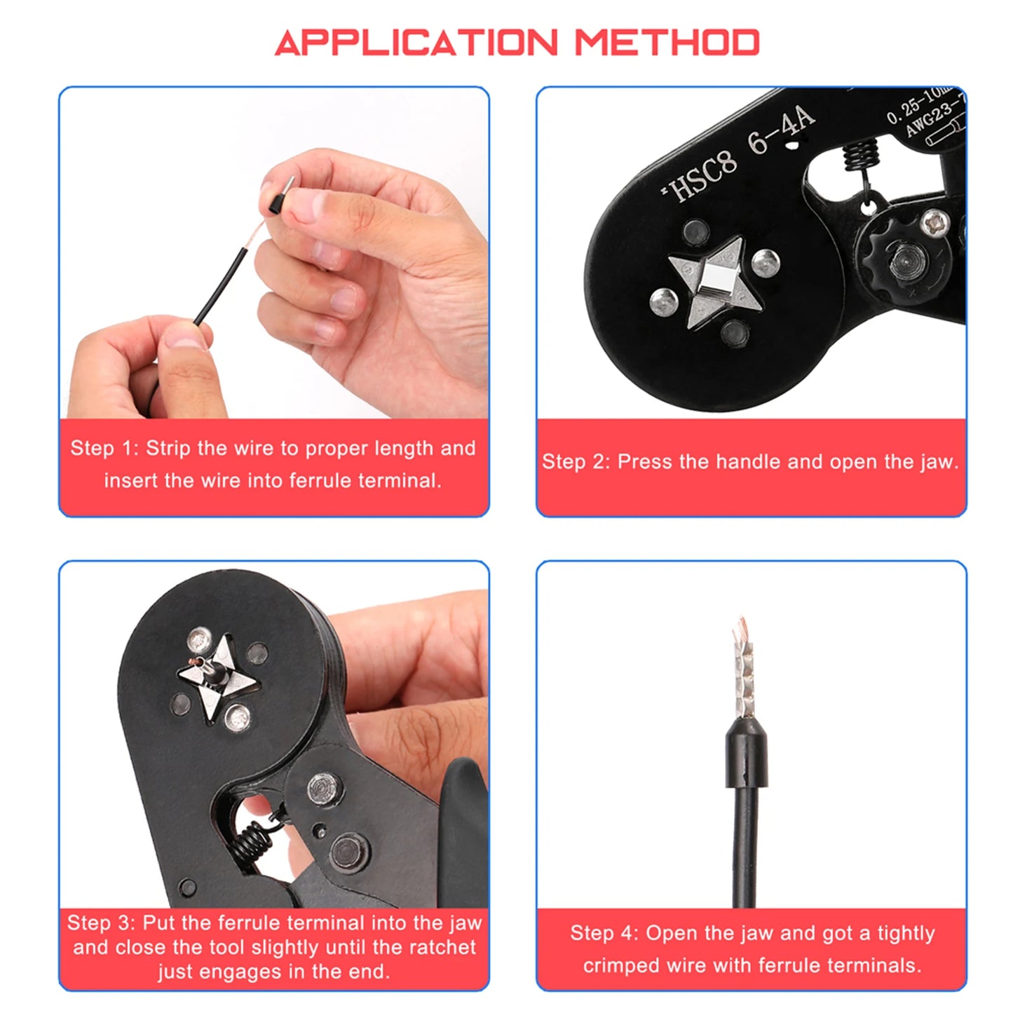 Crimping Tool Kit With High Hardness Crimper Plier