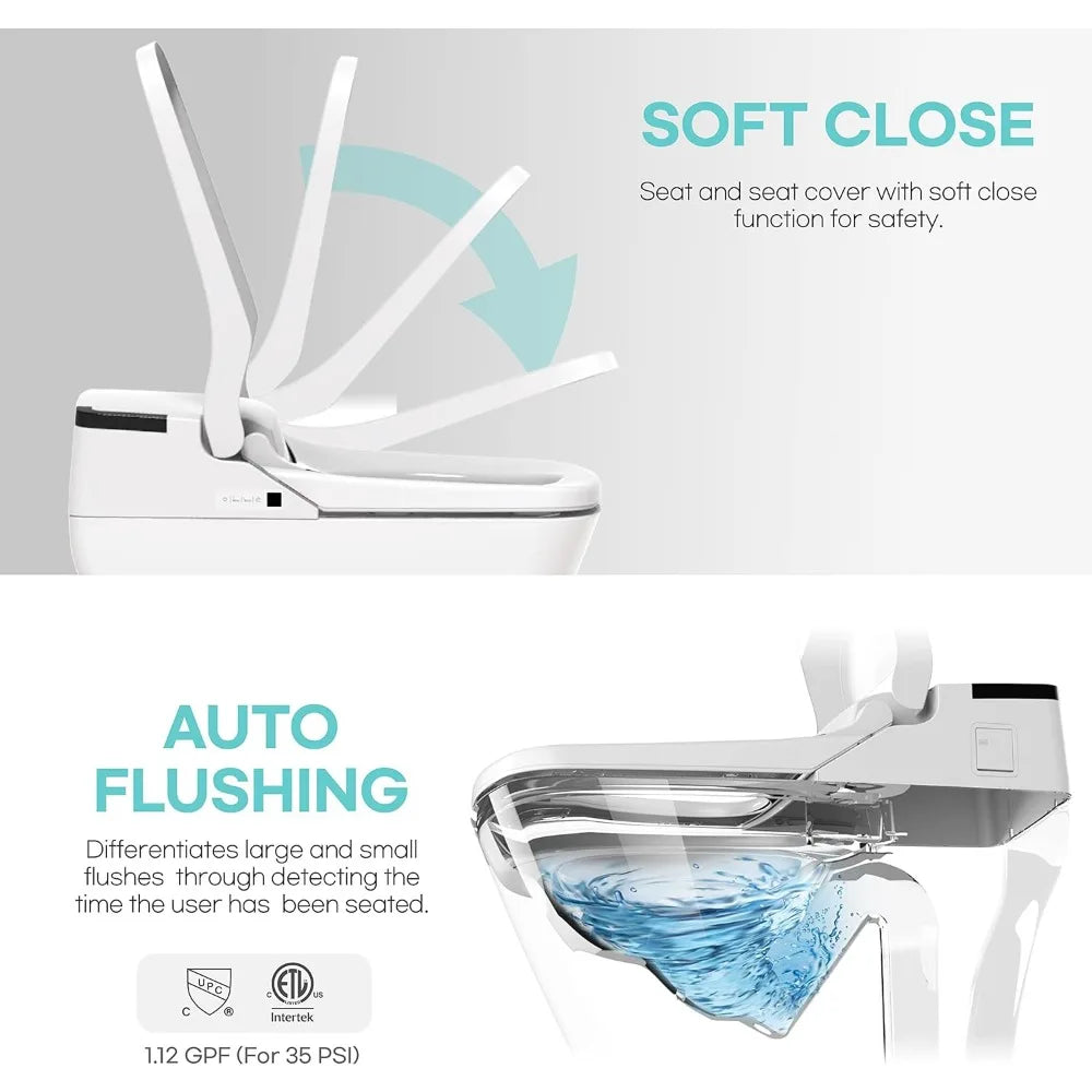 Electric Smart Bidet Toilet Seat with Dryer