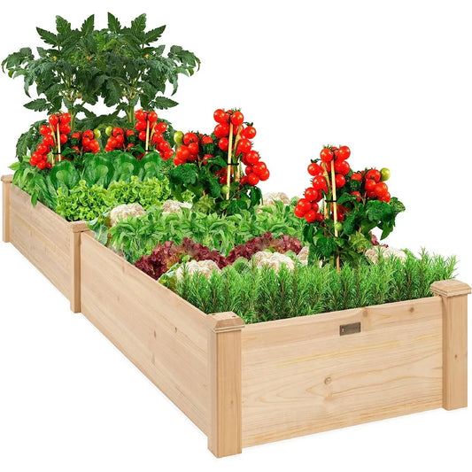 Wooden Garden Vegetable Bed Planter