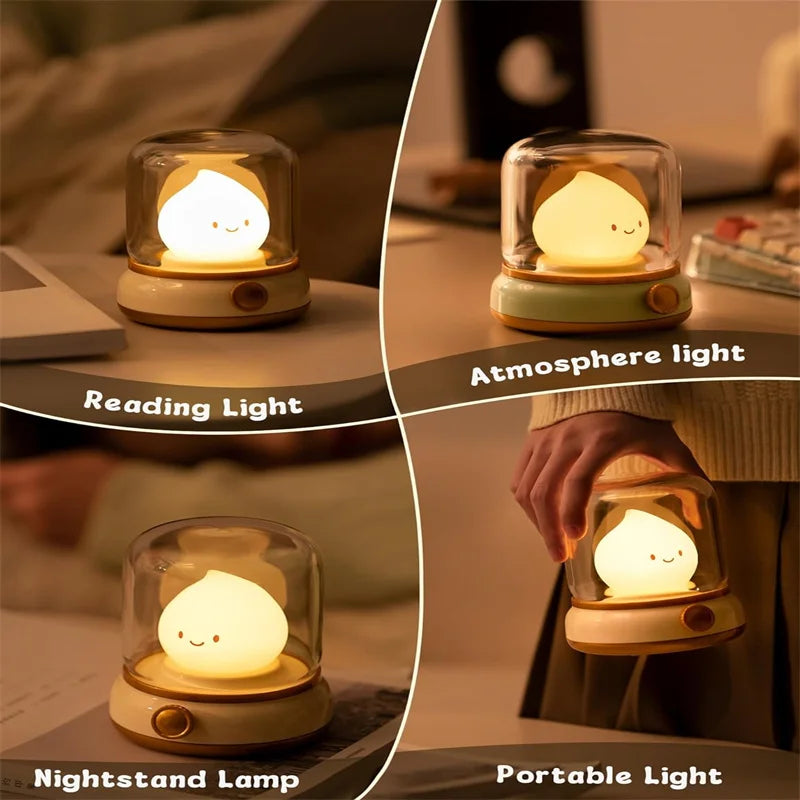 USB Rechargeable Portable Cartoon Table Lamp