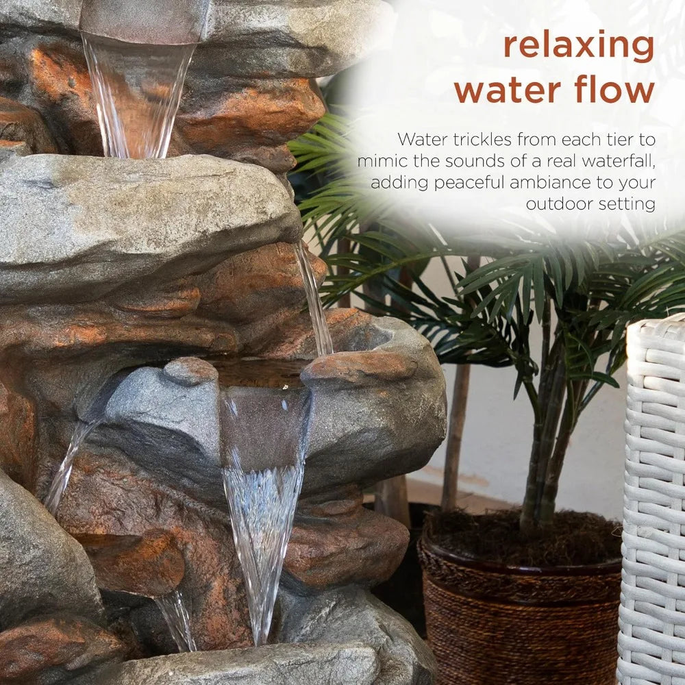 Outdoor Floor Rock Water Fountain