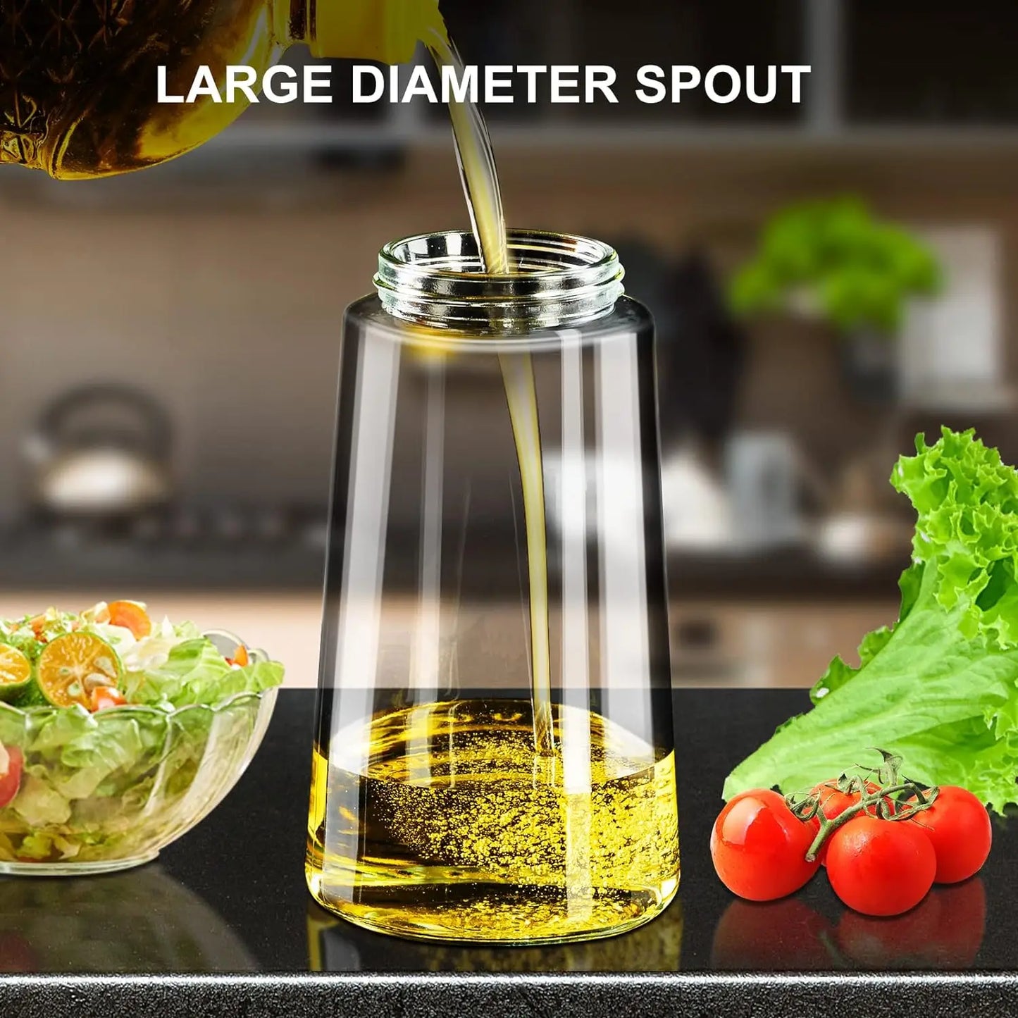 Portable Glass Oil Dispenser Bottle