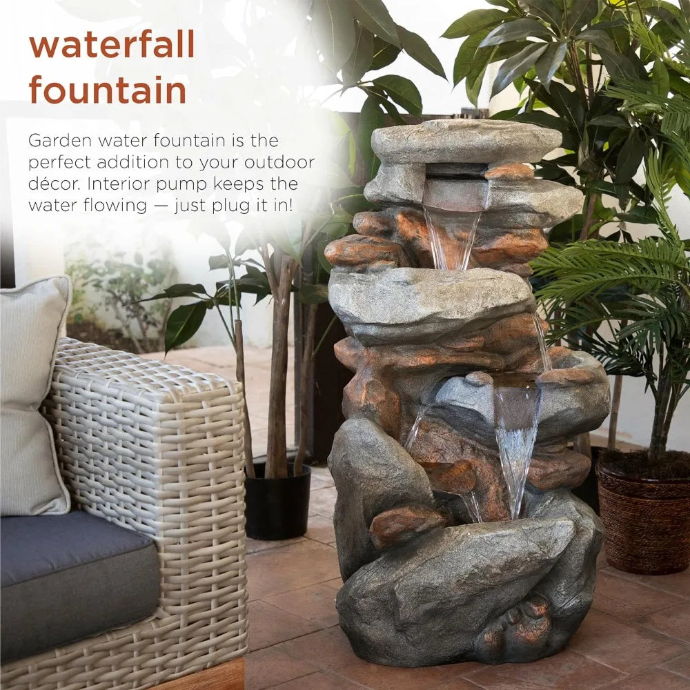 Outdoor Floor Rock Water Fountain