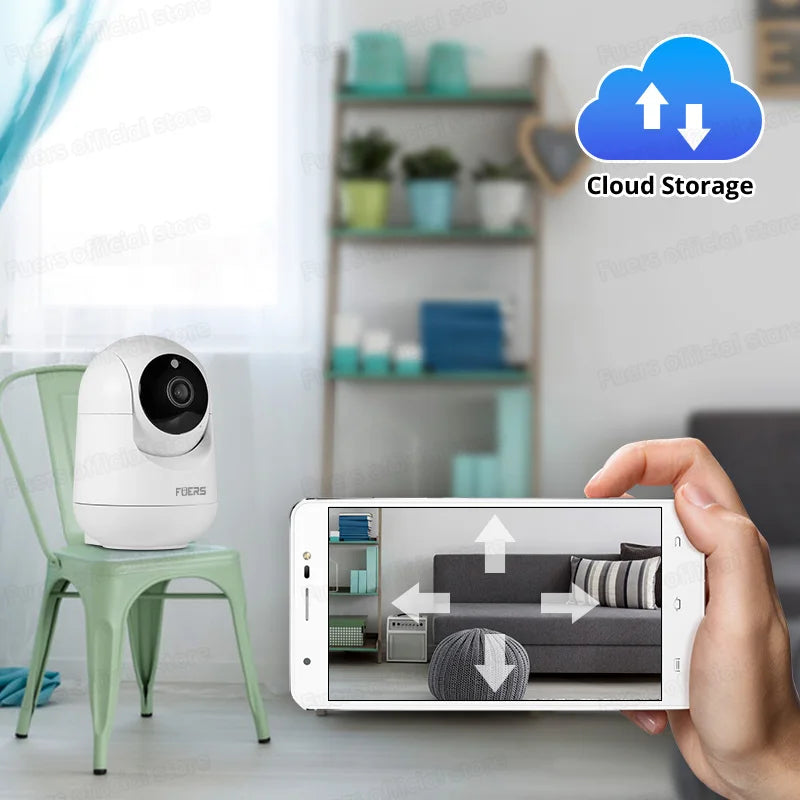 Wireless Surveillance Automatic Tracking CCTV Security Baby Monitor