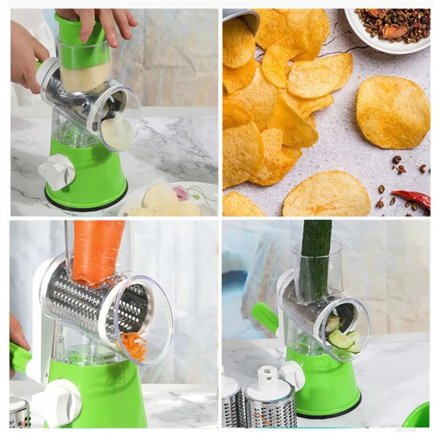 Multifunctional Hand Crank Grater Cutter and Shredder