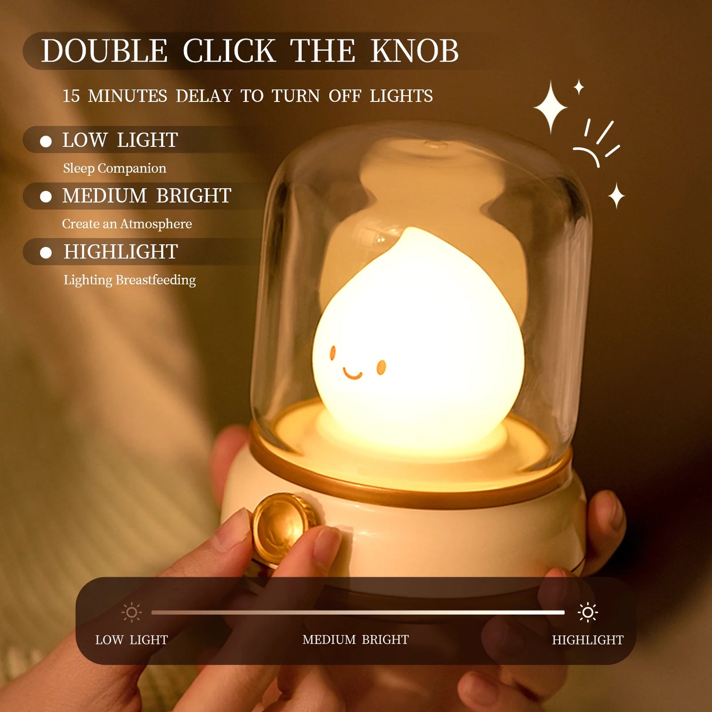 USB Rechargeable Portable Cartoon Table Lamp