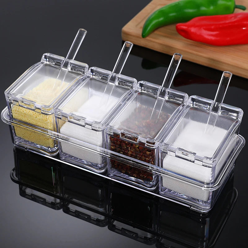 Plastic Storage Set Container Spice Organizer