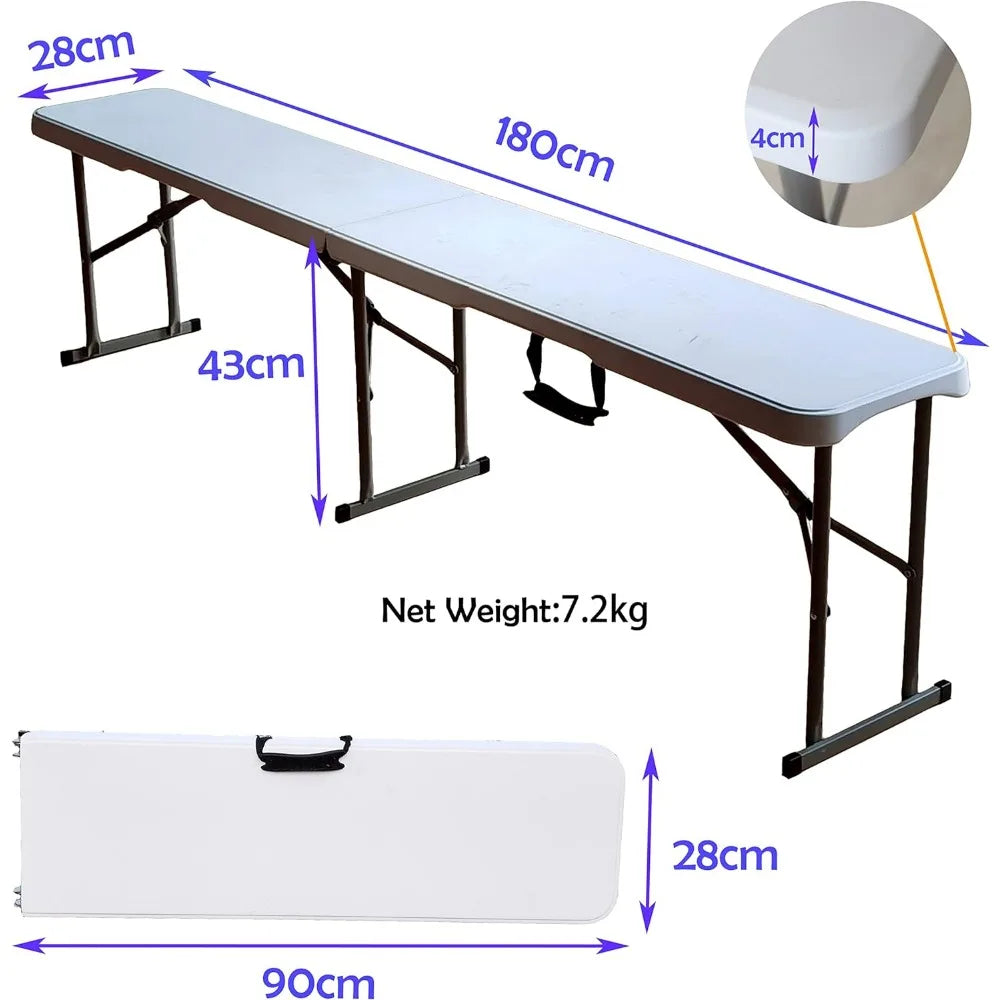 BBQ Party Camping Dining Folding Bench