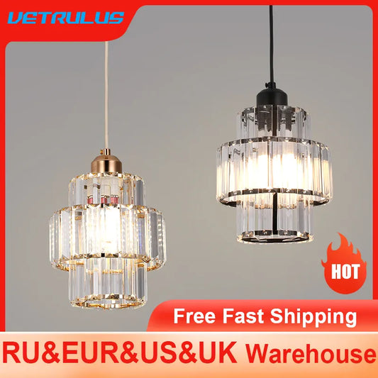 Crystal Pendant Led Nordic Chandelier - DJ Home Goods