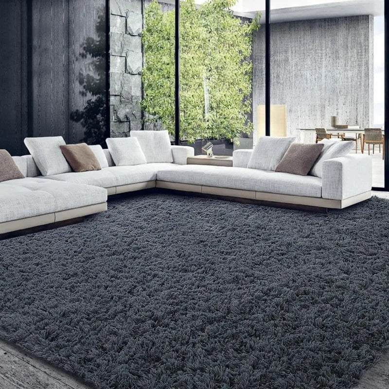 Ultra Fuzzy Large Plush Faux Fur Carpet