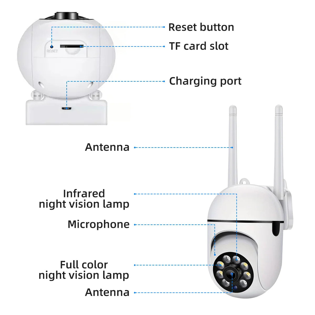 Night Auto Tracking WiFi Camera Security Camera Baby Monitor