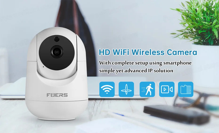 Wireless Surveillance Automatic Tracking CCTV Security Baby Monitor