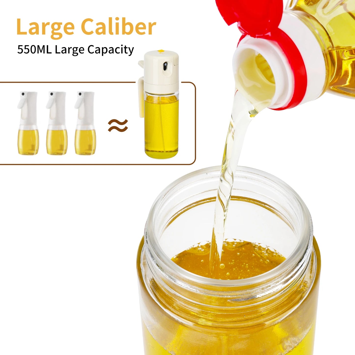 2-in-1 Olive Oil Dispenser Bottle