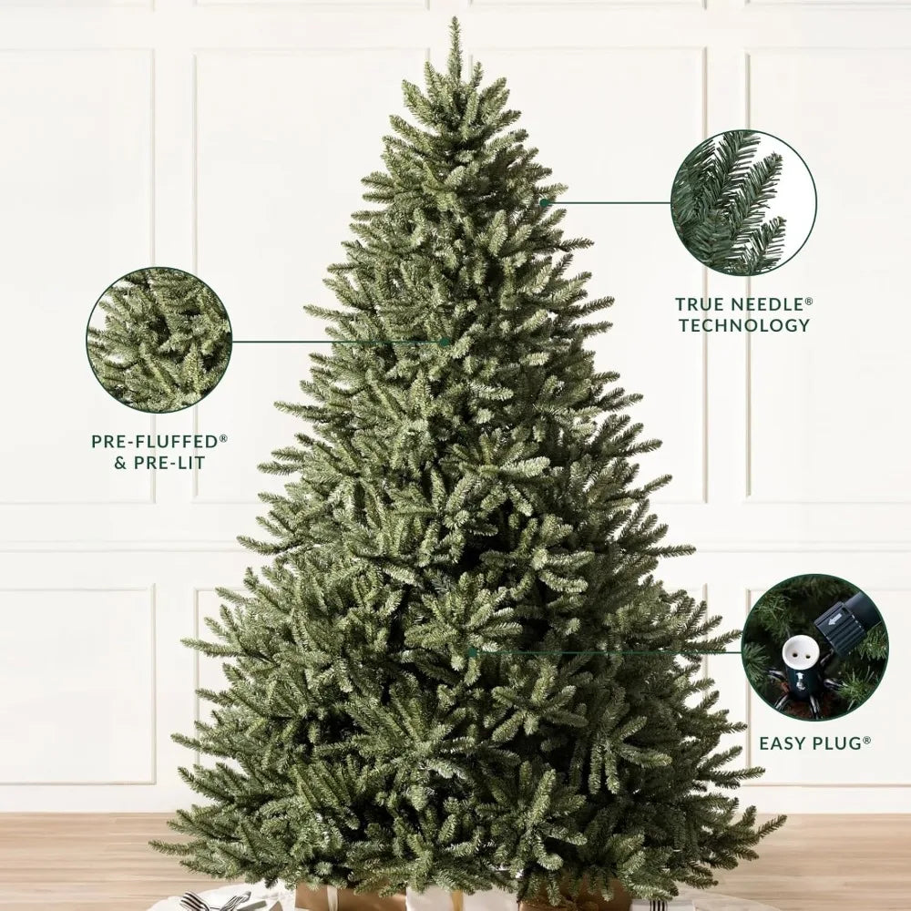 7.5-Foot Unlit Classic Blue Spruce Christmas Tree