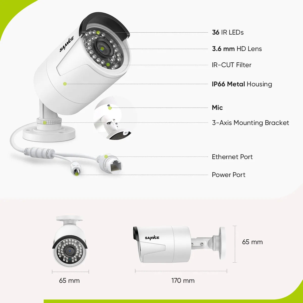 CCTV Video Surveillance Camera Recorder Kit