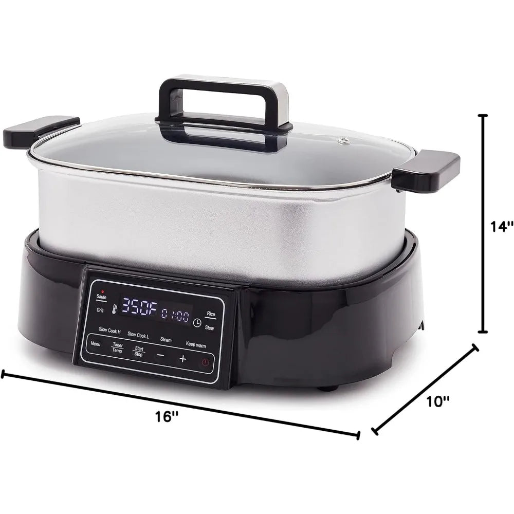 Stainless Steel 8-in-1Stir-Fry and Rice Cooker