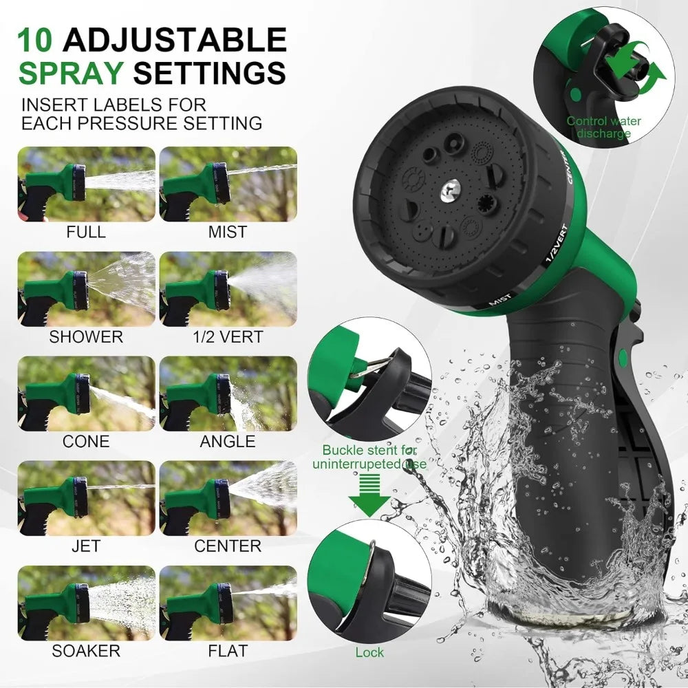 Expandable Garden Hose With Spray Nozzle