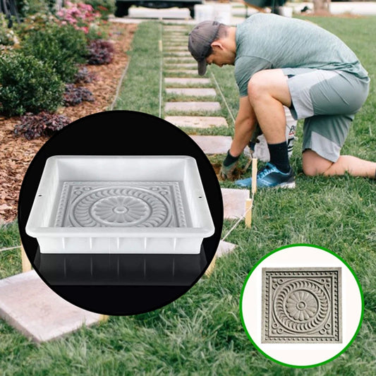 DIY Walkway Stepping Stones Cement Paving Mould