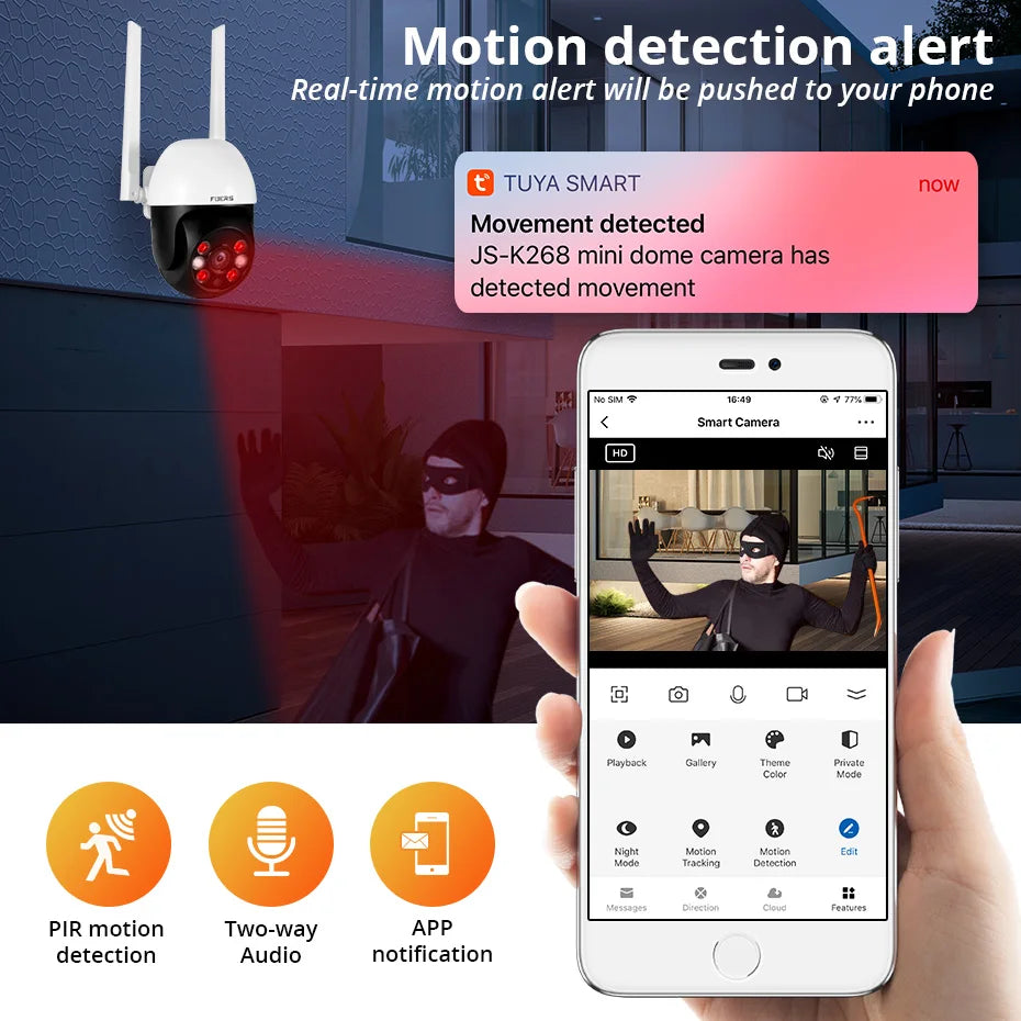 Home Auto Tracking Human Detection CCTV Surveillance Camera