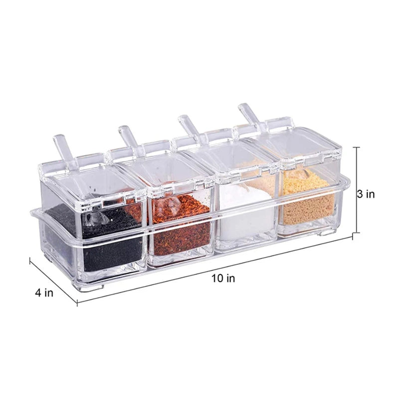 Plastic Storage Set Container Spice Organizer