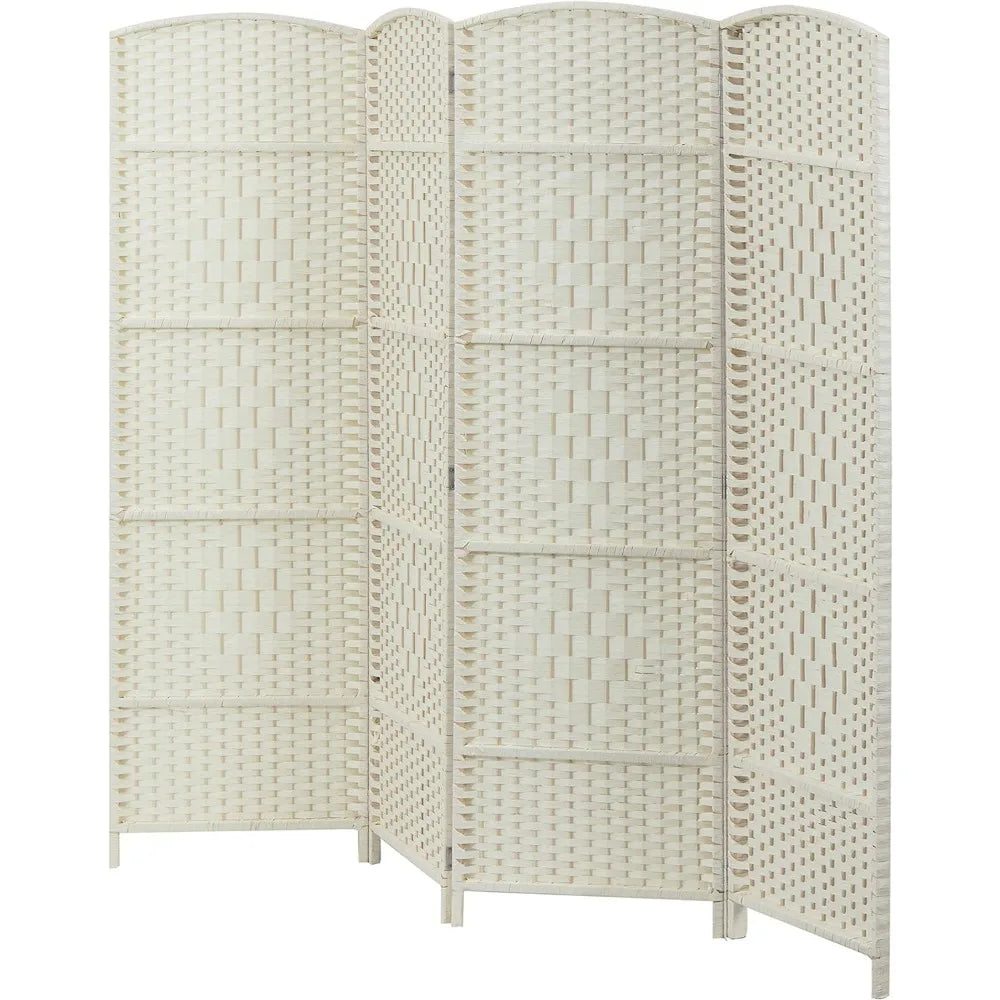 4 Panel Semi-Private Wooden Screen Divider