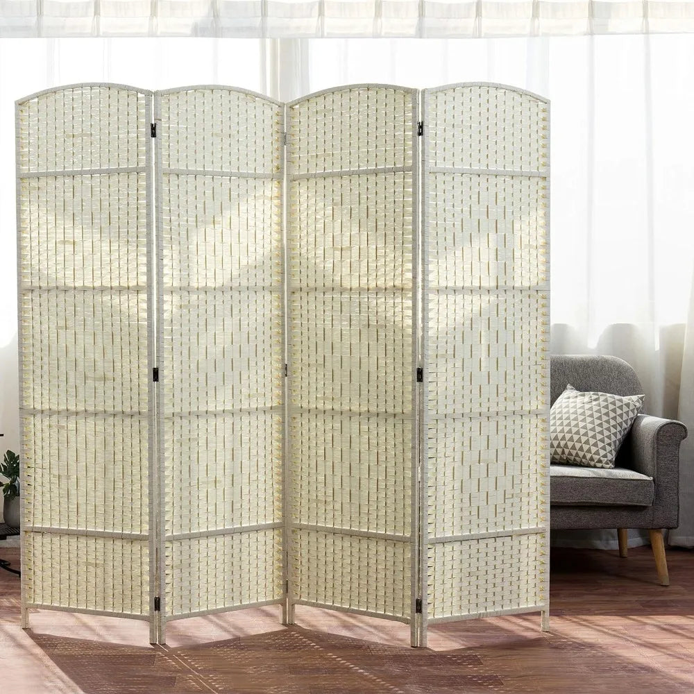 4 Panel Semi-Private Wooden Screen Divider