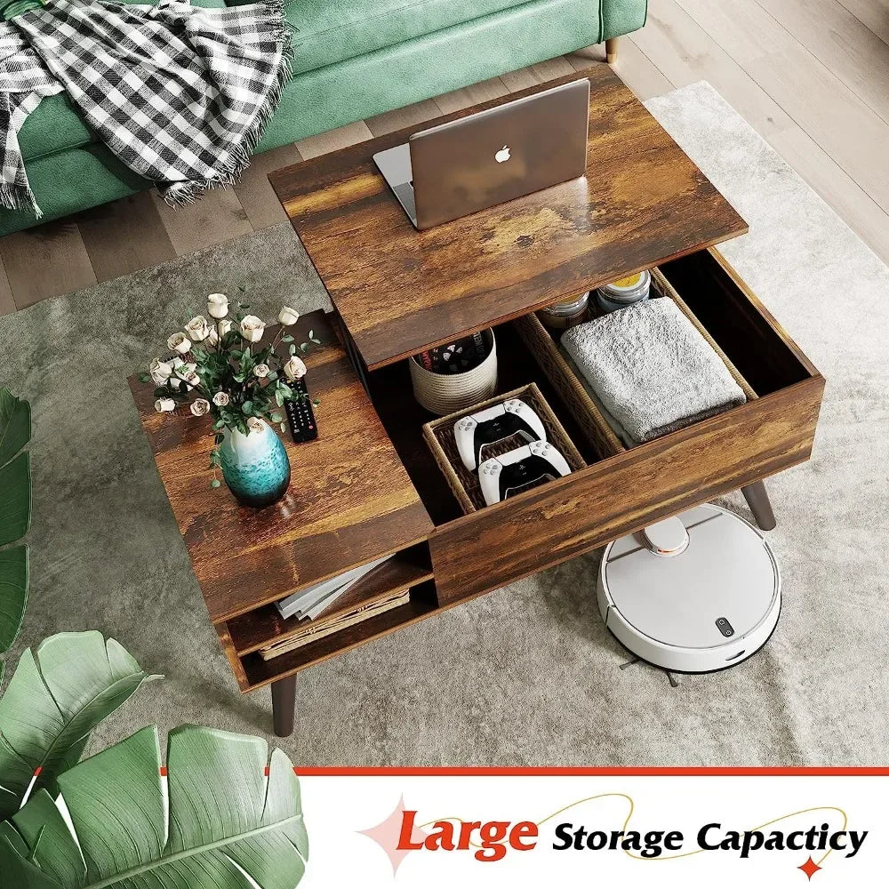 Wood Lift Top Coffee Table - DJ Home Goods