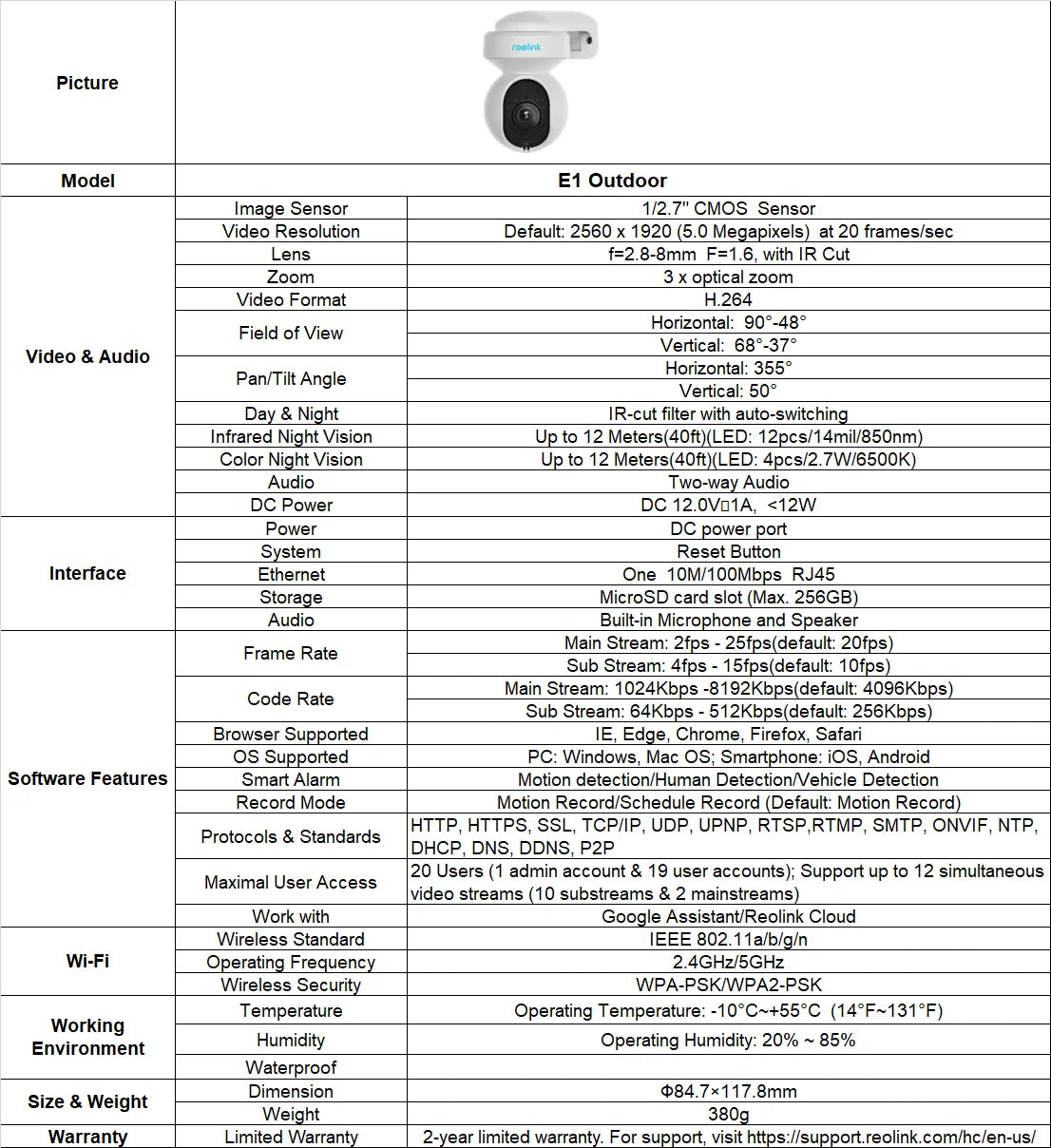 Wifi AI Motion Detection 5MP PTZ Surveillance