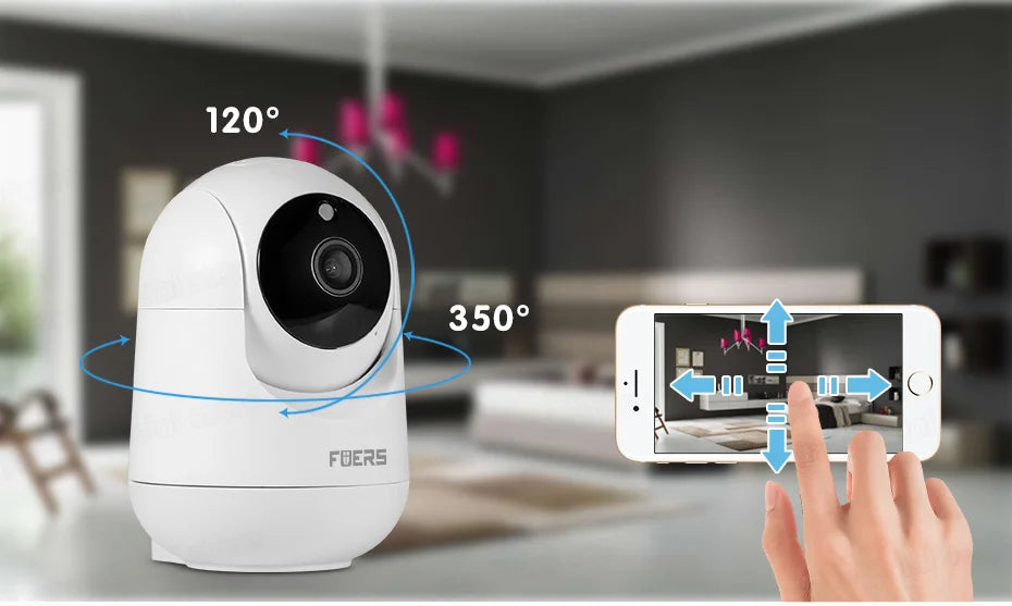 Wireless Surveillance Automatic Tracking CCTV Security Baby Monitor