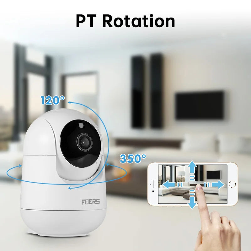 Wireless Surveillance Automatic Tracking CCTV Security Baby Monitor